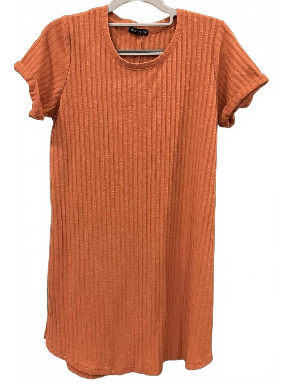 Cotton On Womens Cuff Short Sleeve Round Neck Dress Size Small